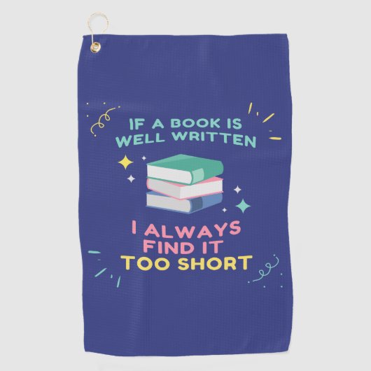 Avior Reader I - Jane Austen Zitat Golfhandtuch (Vorderseite)