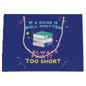 Avior Reader I - Jane Austen Zitat Große Geschenktüte (Vorderseite)