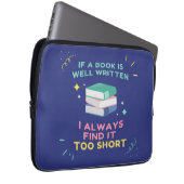 Avior Reader I - Jane Austen Zitat Laptopschutzhülle (Vorne Rechts)