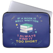 Avior Reader I - Jane Austen Zitat Laptopschutzhülle (Vorderseite)
