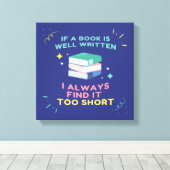 Avior Reader I - Jane Austen Zitat Leinwanddruck (Insitu (Holzboden))