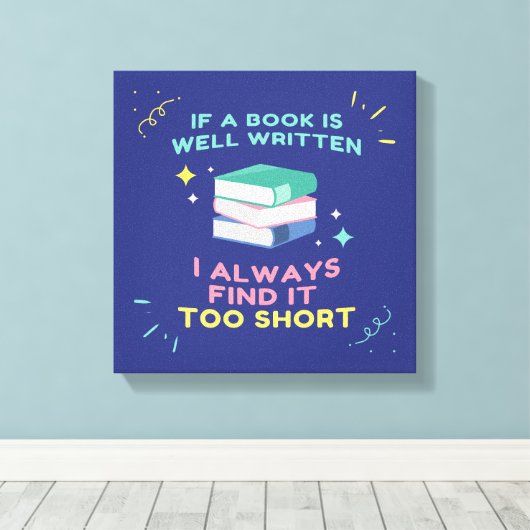 Avior Reader I - Jane Austen Zitat Leinwanddruck (Insitu (Holzboden))