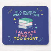 Avior Reader I - Jane Austen Zitat Mousepad (Vorne)