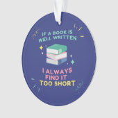 Avior Reader I - Jane Austen Zitat Ornament (Vorderseite)
