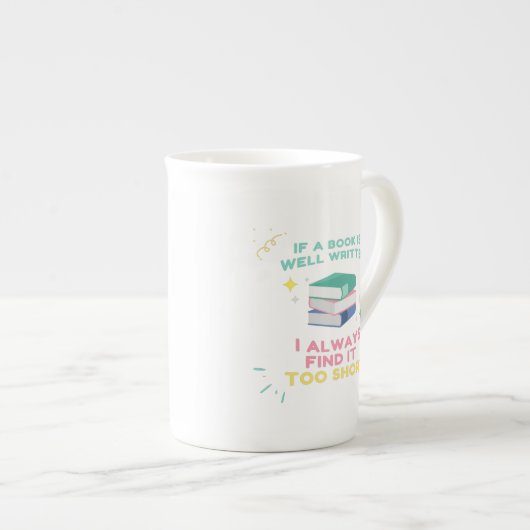 Avior Reader I - Jane Austen Zitat Porzellantasse (Vorderseite Rechts)