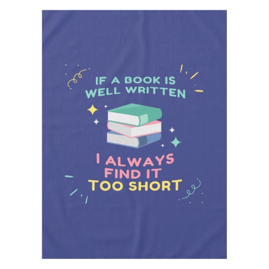 Avior Reader I - Jane Austen Zitat Tischdecke (Vorderseite)