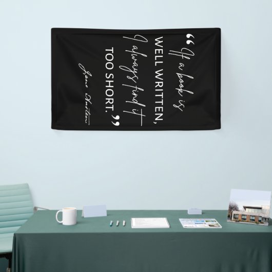 Avior Reader II - Jane Austen Zitat Banner (Messeveranstaltung)