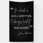 Avior Reader II - Jane Austen Zitat Banner (Vertikal)