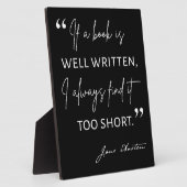 Avior Reader II - Jane Austen Zitat Fotoplatte (Seite)