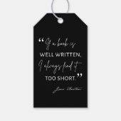 Avior Reader II - Jane Austen Zitat Geschenkanhänger (Vorderseite)