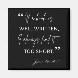 Avior Reader II - Jane Austen Zitat Magnet