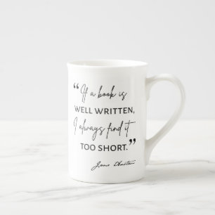 Avior Reader II - Jane Austen Zitat Porzellantasse