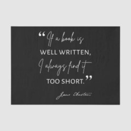 Avior Reader II - Jane Austen Zitat Seidenpapier