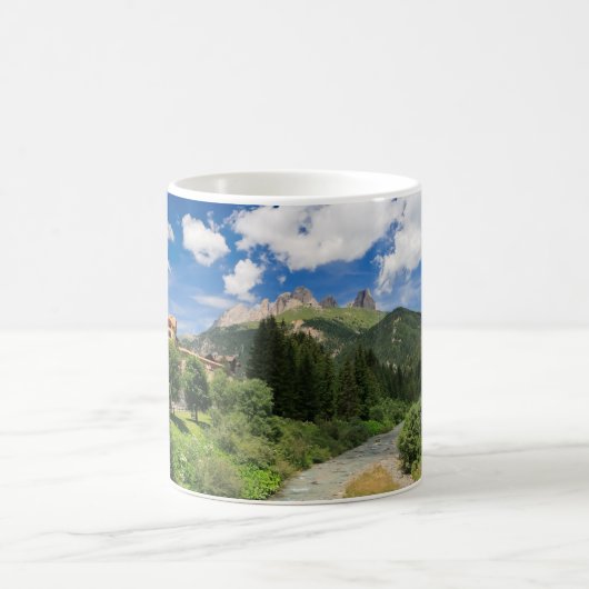 Avisio Strom, val di Fassa, Italien Kaffeetasse (Mittel)