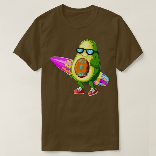 AVO beim Strandsurfen T-Shirt (Design vorne)