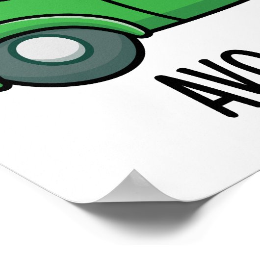 Avo-car-do Funny Avocado Puns Poster (Ecke)