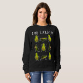 Avo-Cardio Avocado Cardio Sonnige Übung Obstpuppe Sweatshirt (Vorne ganz)