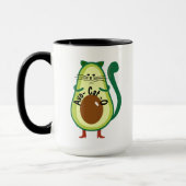 Avo-cat-o , Nerdy Cat Guac Avocado Funny Coffee Tasse (Links)
