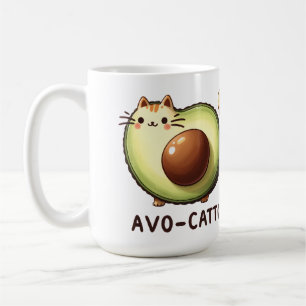 Avo-Catto - Punny Cat Avocado Tasse