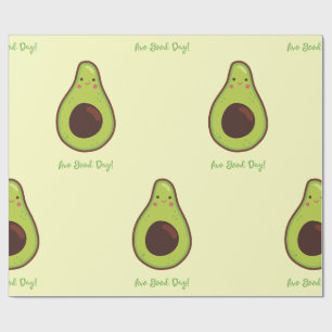 Avo Good Day Punny Avocado Geschenkpapier
