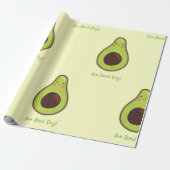 Avo Good Day Punny Avocado Geschenkpapier (Ungerollt)