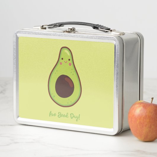 Avo Good Day Punny Avocado Personalisiert Metall Brotdose (Beispiel)