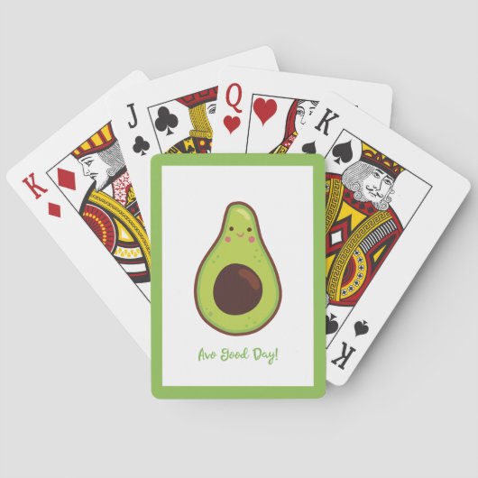 Avo Good Day Punny Avocado Spielkarten (Rückseite)