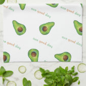 Avo Good Day Watercolor Geschirrtuch (Gefaltet)