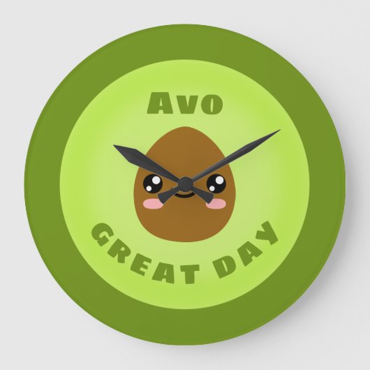Avo Great Day Große Wanduhr (Vorderseite)