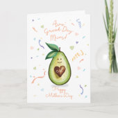 Avo Great Day Mama! Avocado Happy Mother Day Karte (Vorderseite)