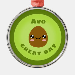 Avo großer Tag Ornament Aus Metall