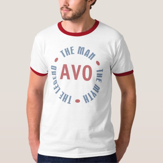 Avo Mann-Mythos-Legende kundengerecht T-Shirt (Vorderseite)