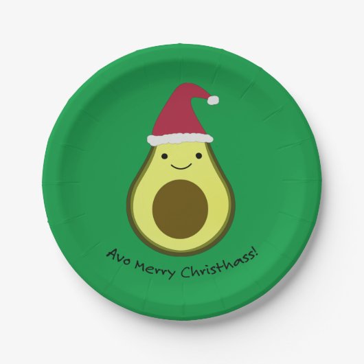 Avo Merry Christhass Avocado Pappteller (Vorderseite)