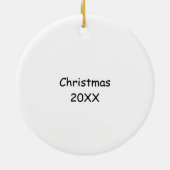 Avo Merry Christmas Avocado Spaß Holiday Keramik Ornament (Hinten)