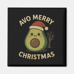 Avo Merry Christmas Funny Avocado Pub Magnet