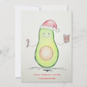 "Avo Merry Little Christmas" Weihnachtsgrußkarte Feiertagskarte