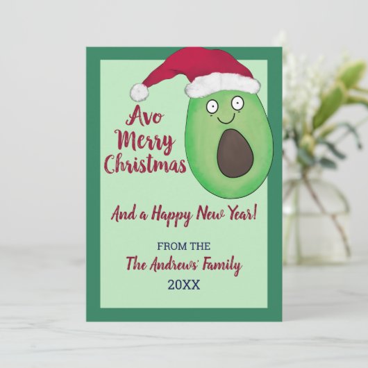 Avo Merry Weihnachtsangebot Avocado Weihnachten (Stehend Vorderseite)