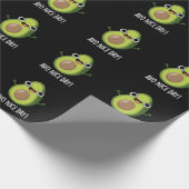 Avo Nice Day Funny Avocado Pun Dark BG Geschenkpapier (Ecke)