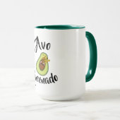 "Avo Queenado" Avocado Königin Gesunde Ernährung F Tasse (VorderseiteRechts)