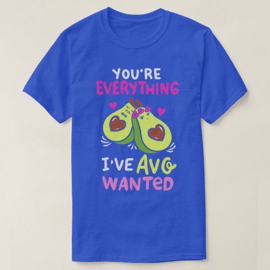 avo wollte vegane Avocado-Valentinen Herzentage T-Shirt (Design vorne)