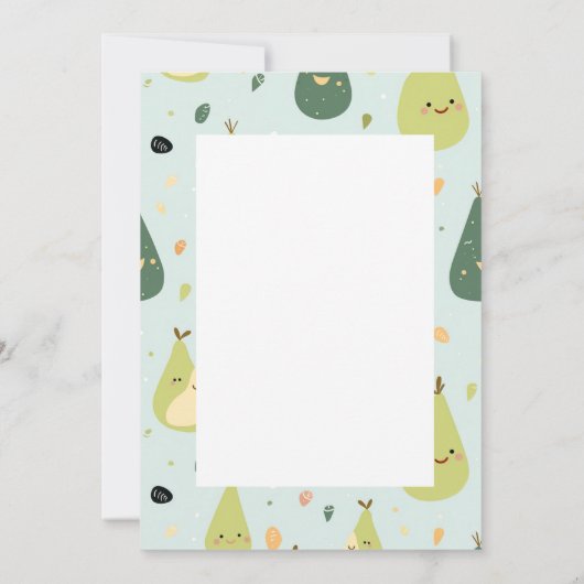 AvoAwesome 1. Geburtstagskarte Einladung (Rückseite)