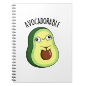 Avoc-adorable Funny Avocado Pun Notizblock (Vorderseite)