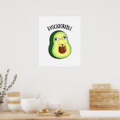 Avoc-adorable Funny Avocado Pun Poster (Küche)