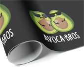 Avoca-bros Funny Avocado Pun Dark BG Geschenkpapier (Rolleneckpunkt)
