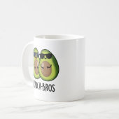 Avoca-bros Funny Avocado Pun Kaffeetasse (Vorderseite Links)