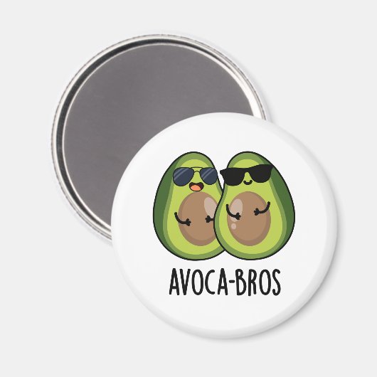 Avoca-bros Funny Avocado Pun Magnet (Vorderseite/Rückseite)
