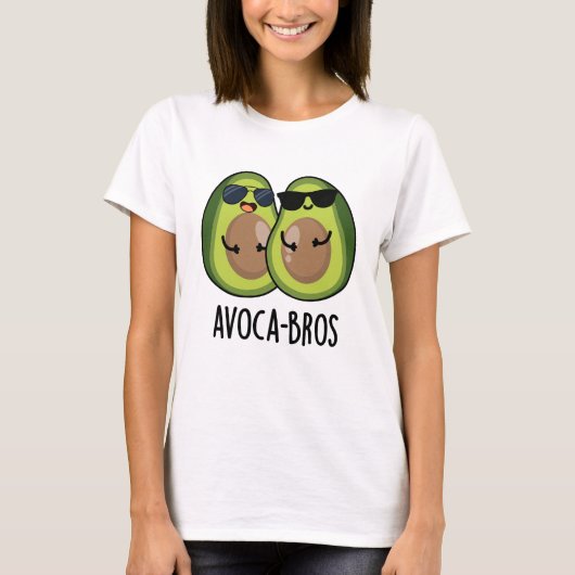 Avoca-bros Funny Avocado Pun T-Shirt (Vorderseite)