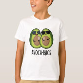 Avoca-bros Funny Avocado Pun T-Shirt (Vorderseite)