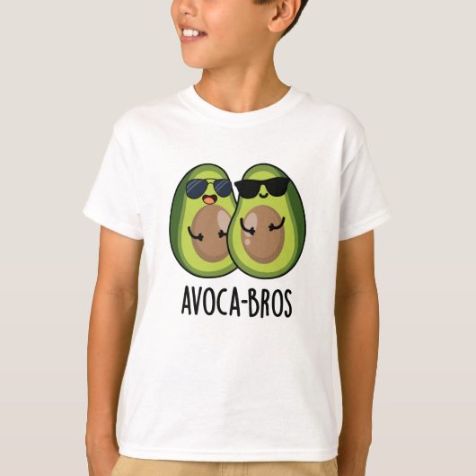 Avoca-bros Funny Avocado Pun T-Shirt (Vorderseite)