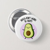 Avoca-don-not hope funny Avocado Pun Button (Vorne & Hinten)